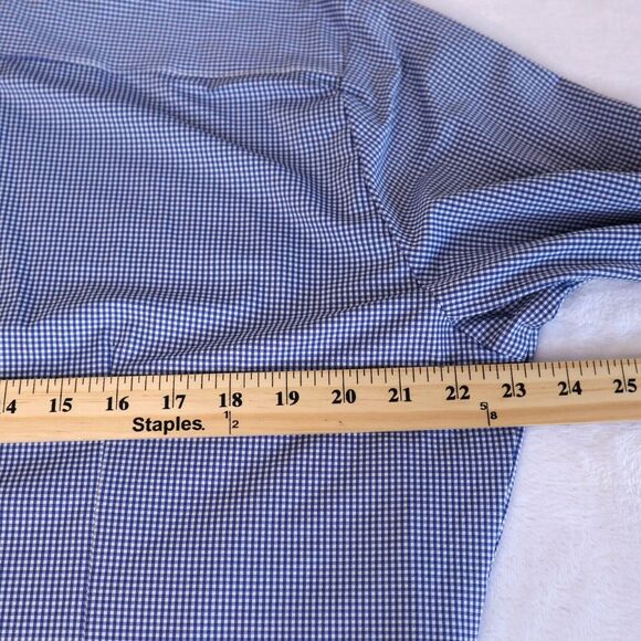 MIZZEN + MAIN Spinnaker Collection Men's Trim Fit Button Up Shirt Blue Size XL - Picture 7 of 9